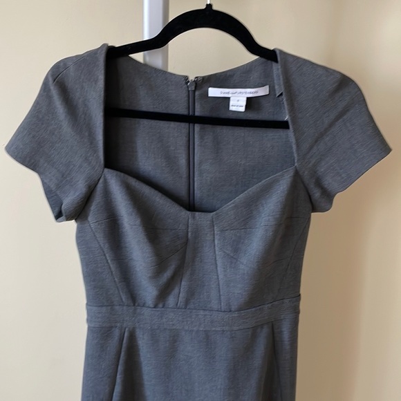 Diane von Furstenberg DVF Katrina Night Fall grey cap sleeve dress, size… - Picture 4 of 7